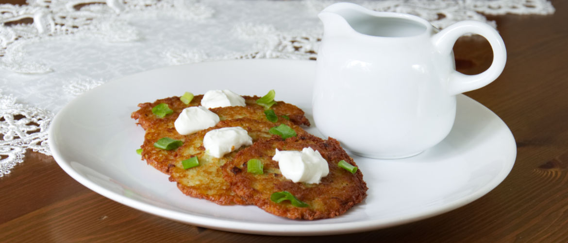 Traditional Polish Potato Pancakes With Sour Cream Cooking The World,How To Make A Diaper Cake Without Rolling