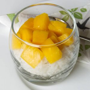 COCONUT STICKY RICE WITH MANGOES