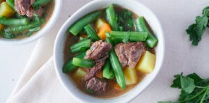 German Green Bean Soup with Beef