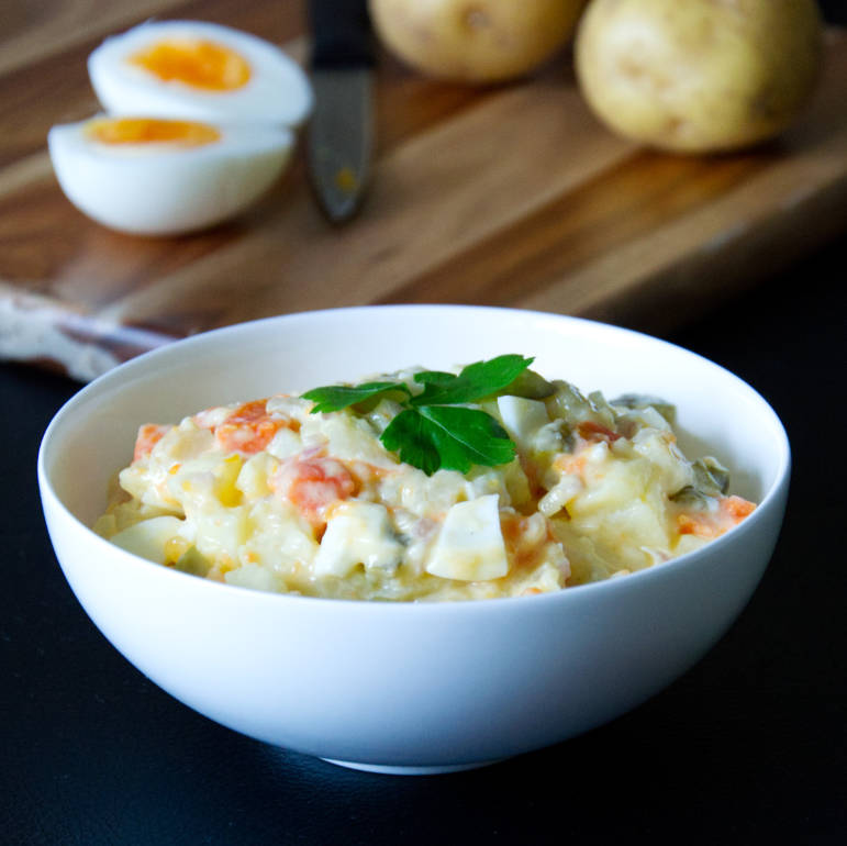 Polish Cooked Vegetable Salad