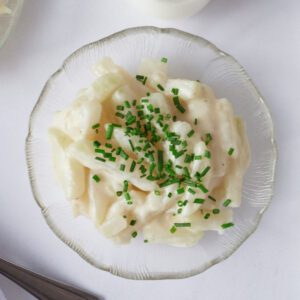 Tradtional German Kohlrabi Recipe - Cream Sauce