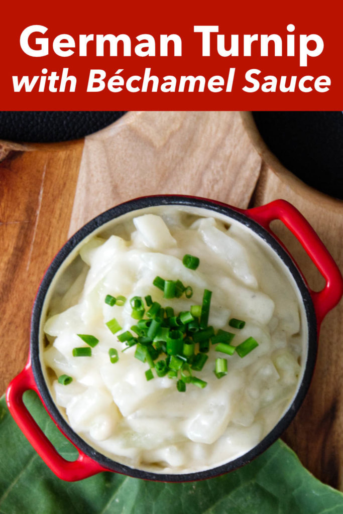 Traditional German Turnip with Béchamel Sauce