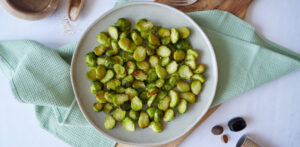 German Roasted Brussels sprouts with nutmeg butter