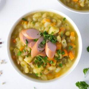 Traditional German Split Pea Soup