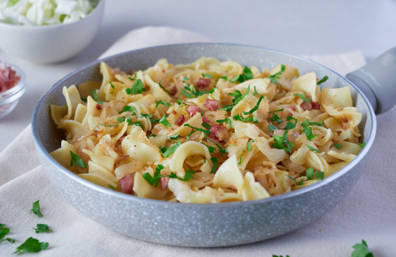 German Fried Cabbage Noodles