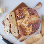 sweet german easter bread sq German Fried Egg Cake - Sunny Side Up Cake for Easter Square German Easter Bread from Above